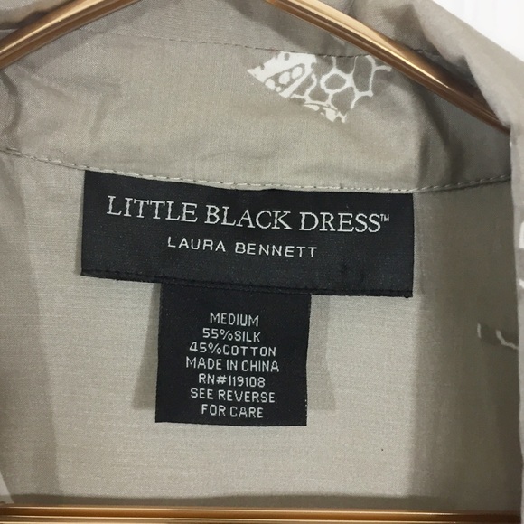 2/$12 Little Black Dress | Button Up Shirt | Tan - Picture 4 of 4